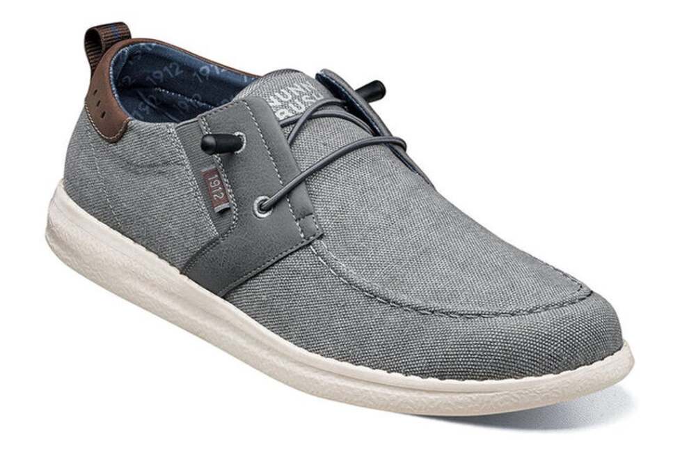 Nunn Bush Mens Brewski Slip on Casual Shoes Size 13 M Grey Knit NIB